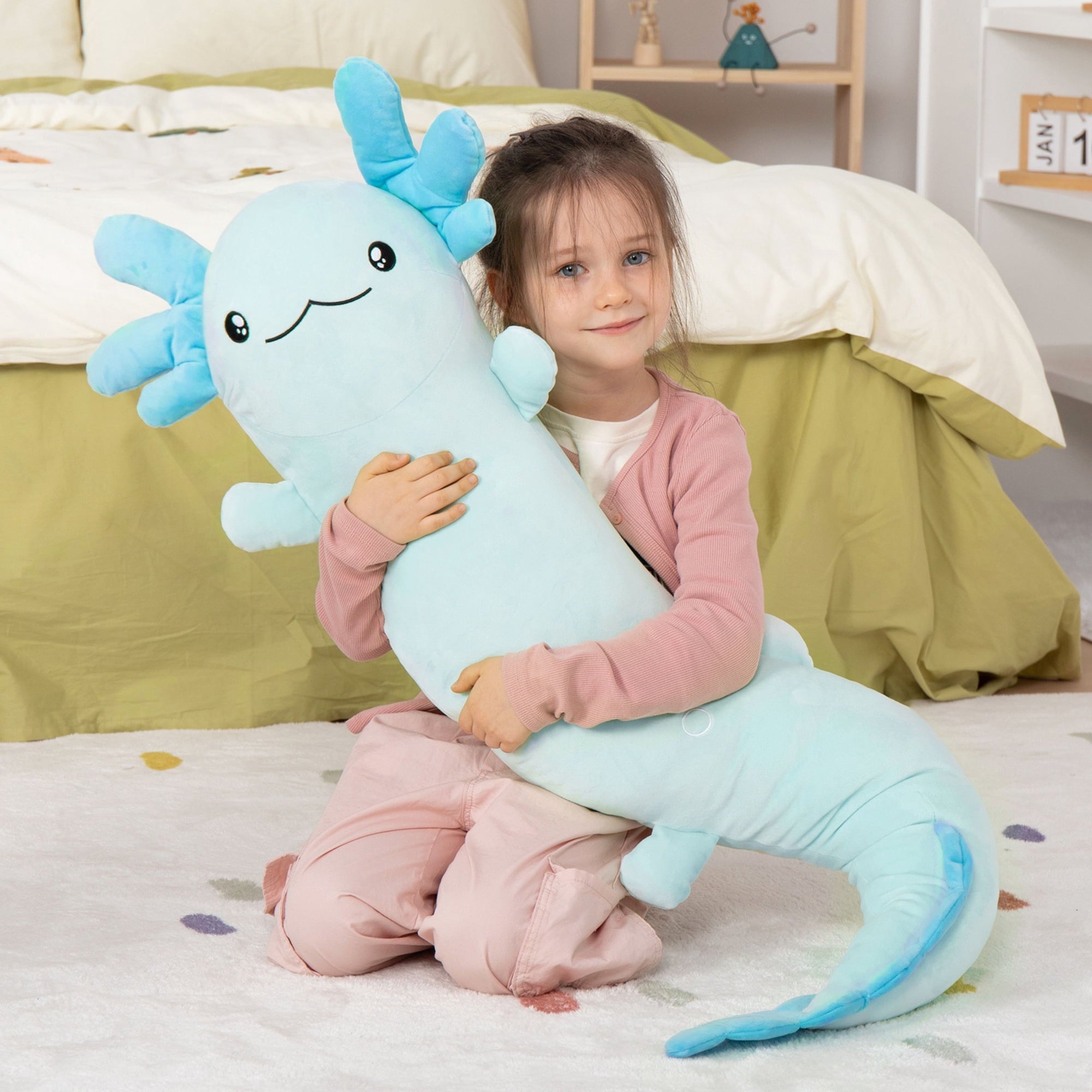 Axolotl Stuffed Animal Giant Stuffed, Axolotl Glow in The Dark Plush Toy