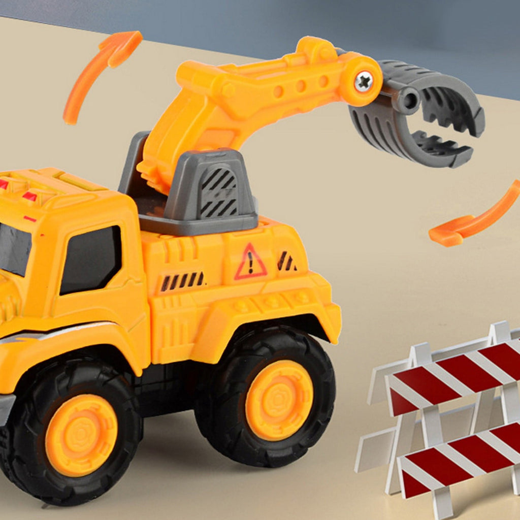 Dinosaur Toys– 5-in-1 Detachable Construction Vehicles Set–Transform Robot Toys Cars
