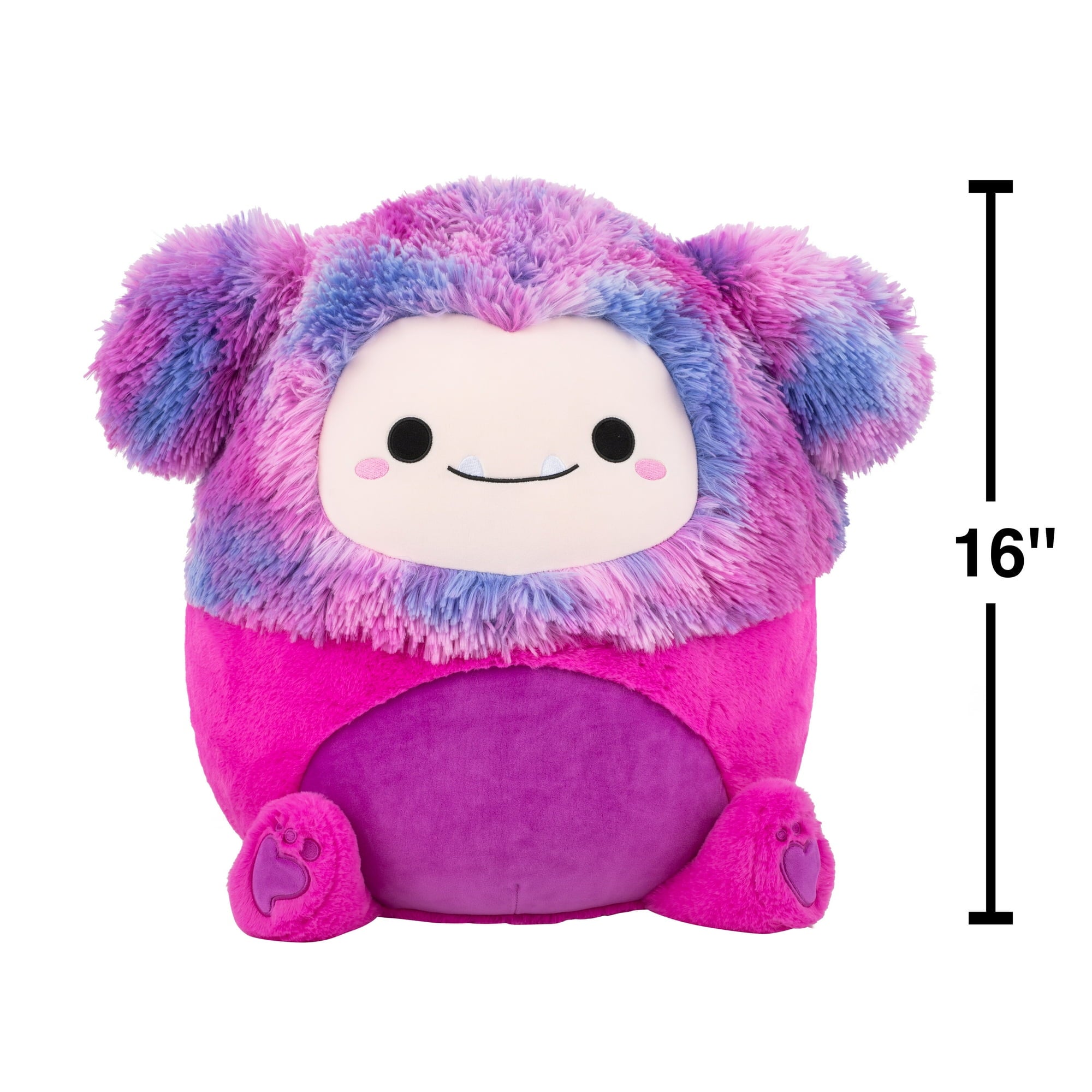 16 inch Woxie the Magenta Bigfoot - Child's Ultra Soft Stuffed Plush Toy