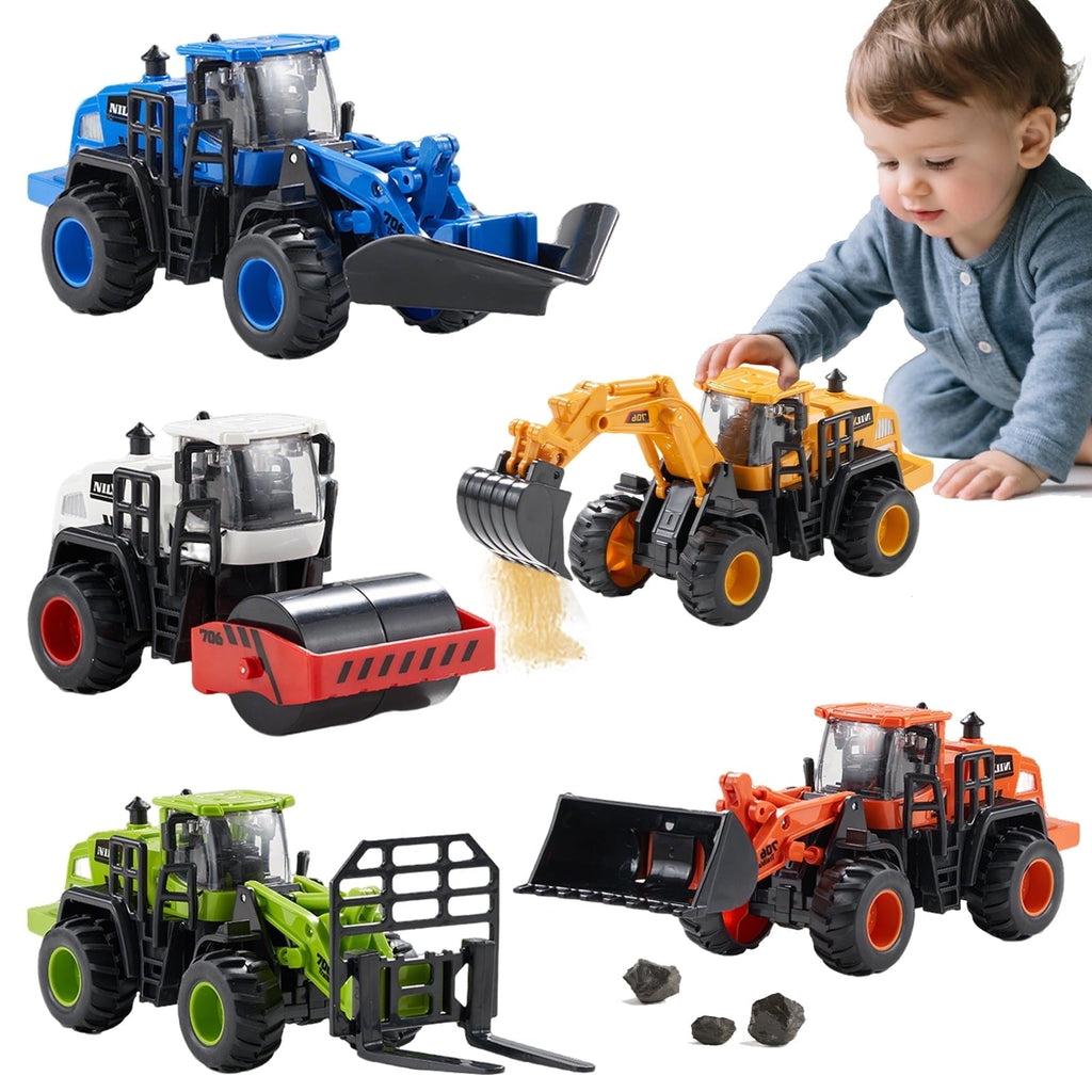 Construction Trucks Toys for Boys, Kids Friction Powered Trucks Vehicles Sandbox Beach Excavator Toys for Boys
